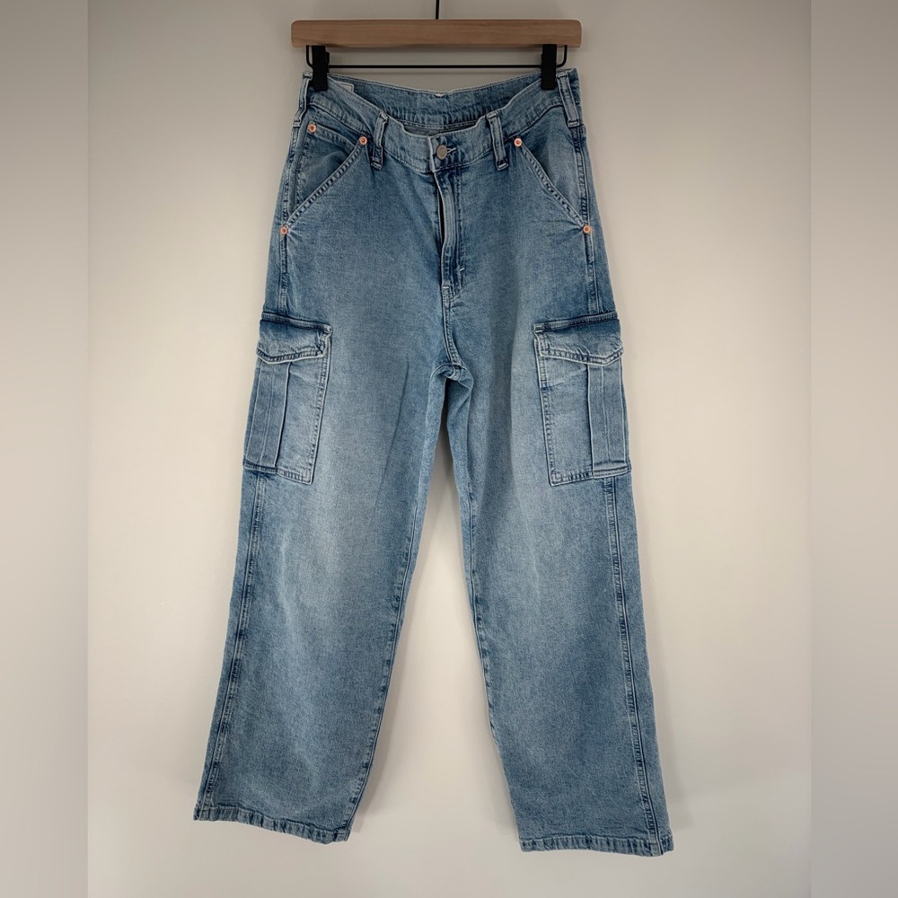 GAP Light Blue Cargo Jeans